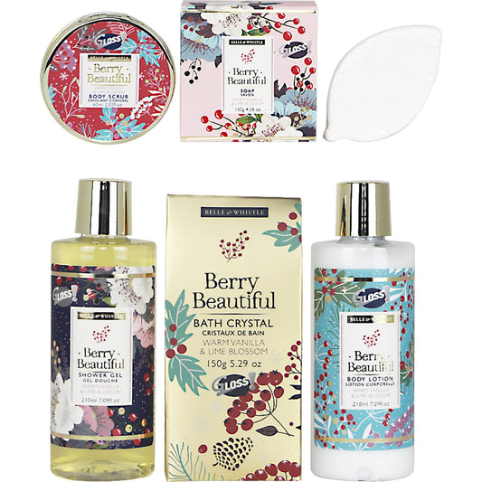 Coffret Cadeau De Bain Parfum Vanille & Tilleul - 6Pcs