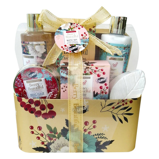Coffret Cadeau De Bain Parfum Vanille & Tilleul - 6Pcs